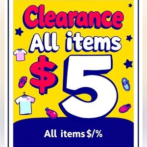 Clearance Sale